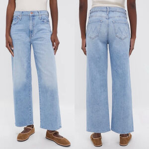 Mother The Dodger Ankle High Waist Wide Leg Ankle Length Jeans - 27 (fits big)